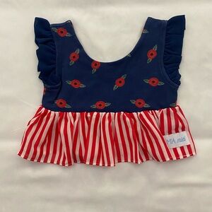 Girls Mia Miel Ruffle Sleeve Top. NWOT. Size 3